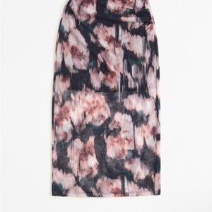 Abercrombie mesh midi skirt